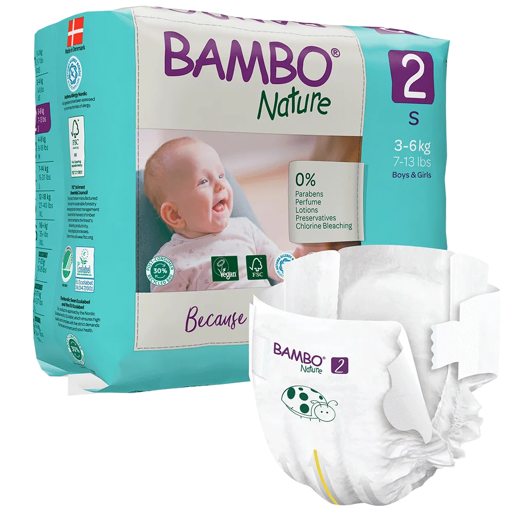 Plenky Bambo Nature 2, (3-6 kg / 7-13 lbs), 30 kusů.